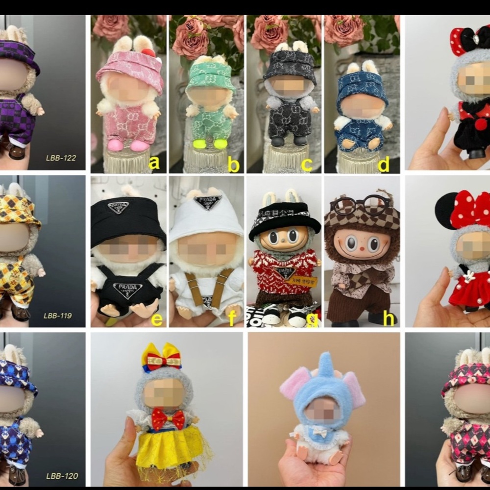4sets  Fashion Inspired Outfit for Labubu